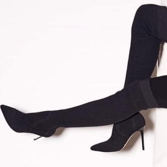 PAIGE Shoes - PAIGE Jessamine Over the Knee Stretch Knit Boot | Size 6.5